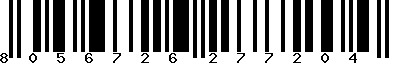 EAN-13 : 8056726277204
