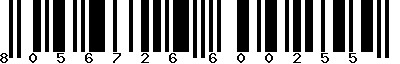 EAN-13 : 8056726600255