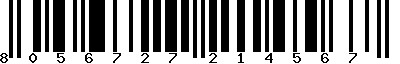 EAN-13 : 8056727214567