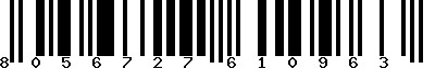 EAN-13 : 8056727610963