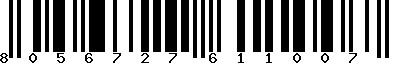EAN-13 : 8056727611007