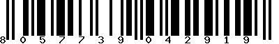 EAN-13 : 8057739042919