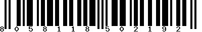 EAN-13 : 8058118502192