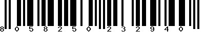 EAN-13 : 8058250232940