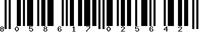 EAN-13 : 8058617025642