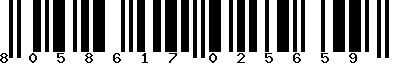 EAN-13 : 8058617025659