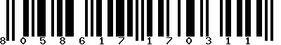 EAN-13 : 8058617170311