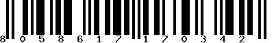 EAN-13 : 8058617170342