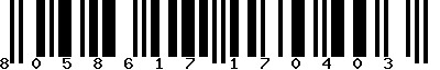 EAN-13 : 8058617170403
