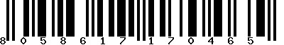 EAN-13 : 8058617170465