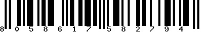 EAN-13 : 8058617582794
