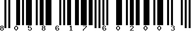 EAN-13 : 8058617602003