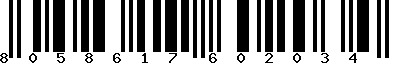 EAN-13 : 8058617602034