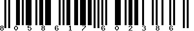 EAN-13 : 8058617602386