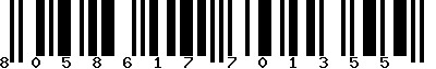 EAN-13 : 8058617701355