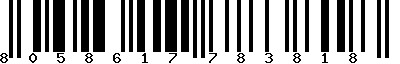 EAN-13 : 8058617783818