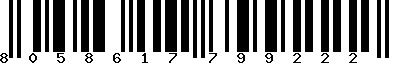 EAN-13 : 8058617799222