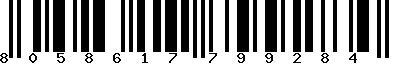 EAN-13 : 8058617799284