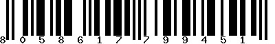 EAN-13 : 8058617799451