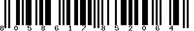 EAN-13 : 8058617852064