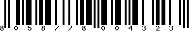 EAN-13 : 8058778004323