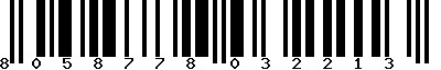 EAN-13 : 8058778032213