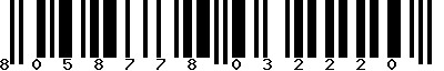 EAN-13 : 8058778032220