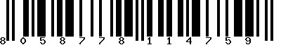 EAN-13 : 8058778114759