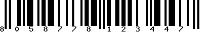 EAN-13 : 8058778123447