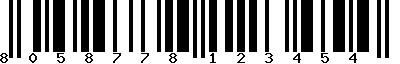 EAN-13 : 8058778123454