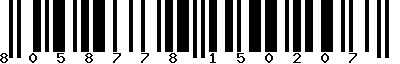 EAN-13 : 8058778150207