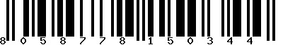 EAN-13 : 8058778150344