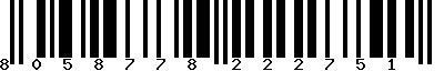 EAN-13 : 8058778222751