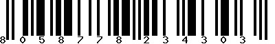 EAN-13 : 8058778234303