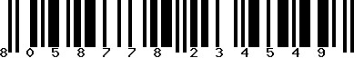 EAN-13 : 8058778234549