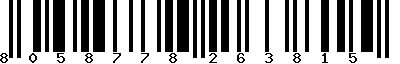 EAN-13 : 8058778263815