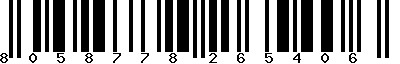 EAN-13 : 8058778265406