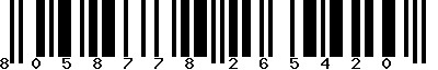 EAN-13 : 8058778265420