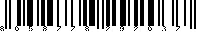 EAN-13 : 8058778292037