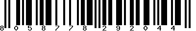 EAN-13 : 8058778292044