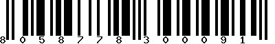 EAN-13 : 8058778300091