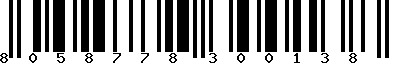 EAN-13 : 8058778300138