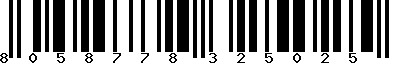 EAN-13 : 8058778325025