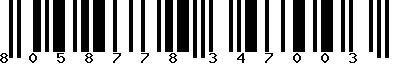 EAN-13 : 8058778347003