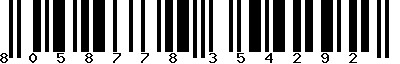 EAN-13 : 8058778354292