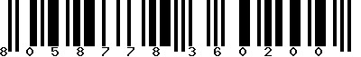 EAN-13 : 8058778360200