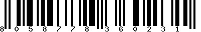 EAN-13 : 8058778360231