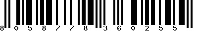 EAN-13 : 8058778360255