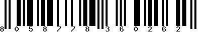 EAN-13 : 8058778360262