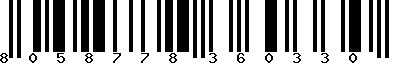 EAN-13 : 8058778360330